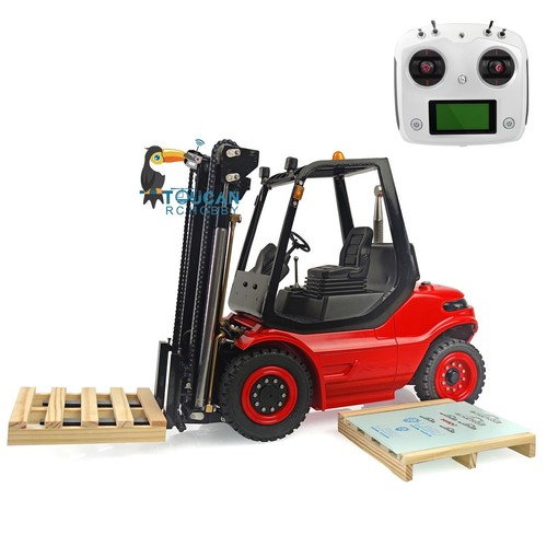 1/14 LESU RC Hydraulic Forklift Transfer Truck Kit ESC Motor Radio Painted Car - 第 5/12 張圖片