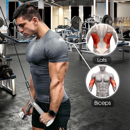 Non-Slip Grip Tricep Rope and Cable Attachments for Maximum Workout Comfort - Picture 7 of 9
