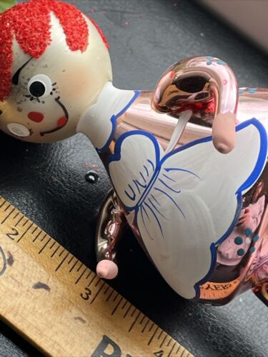 Juego de adornos navideños vintage DE CARLINI Glass Raggedy Ann & Andy ~ ¡Raro!! - Imagen 23 de 23