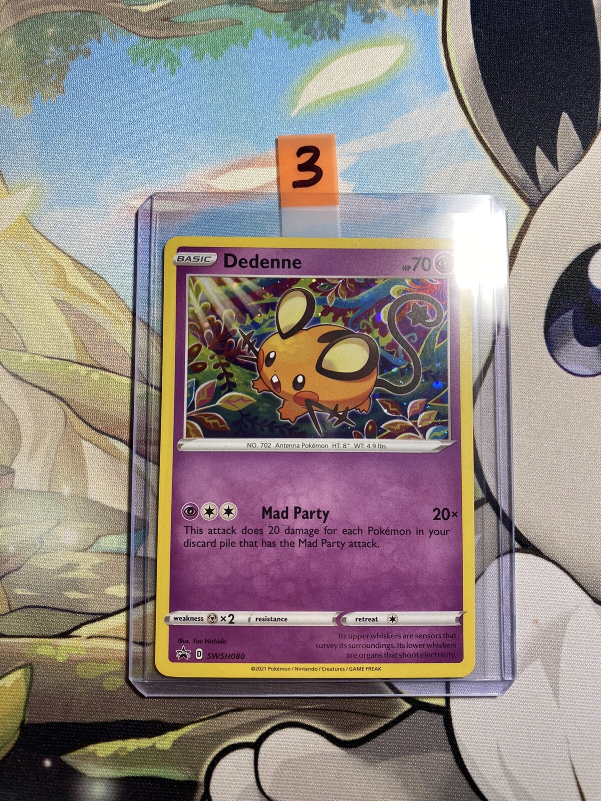 Pokémon TCG Dedenne SWSH Black Star Promos SWSH080 Holo Promo NM/MINT