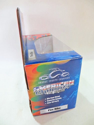 JOYRIDE 'FIRE GALLE' AMERIKANISCHER CHOPPER, ORANGE COUNTY MOTORRAD' 1:18 NEU IN VERPACKUNG/VERPACKUNG - Bild 4 von 7