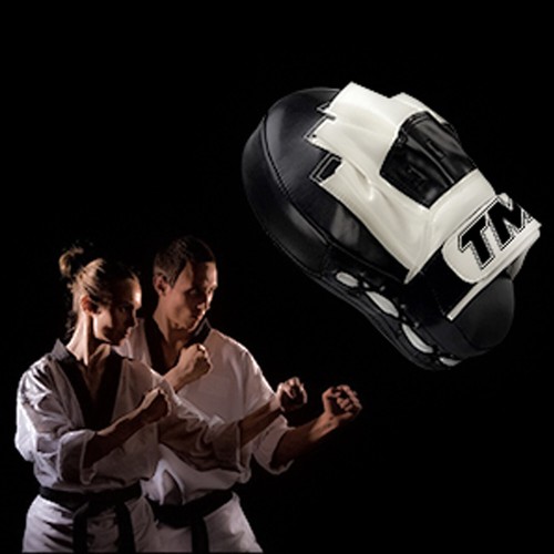 TMA Curved Focus Pads Mitts,Hook and Jab,Punch Bag Kick Boxing Muay Thai MMA - Picture 6 of 6
