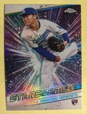 2024 Topps Series 2 Stars of MLB CHROME #CSMLB-57 YOSHINOBU YAMAMOTO RC DODGERS