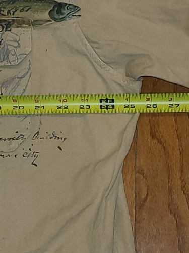 Vintage Rare Men Polo Ralph Lauren Fly Fishing Canvas Short Sleeve Shirt Size XL - Picture 19 of 19