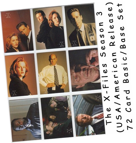 The X-Files Season 3 (Three) - 72 Card Basic/Base Set - Topps 1996 USA/American - Picture 1 of 6