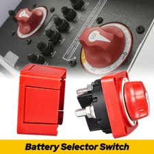 Red Mini Dual Battery Switch Selector 4 Position Marine Car Boat Accessories New