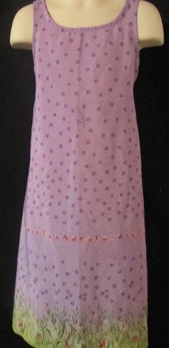 Jonathan Martin Sleeveless Purple Dress with Flowers Size 4