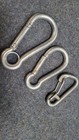 carabiner clip stainless steel  Lot Of 3 Strong Boat Parts Camping Gear Outdoors