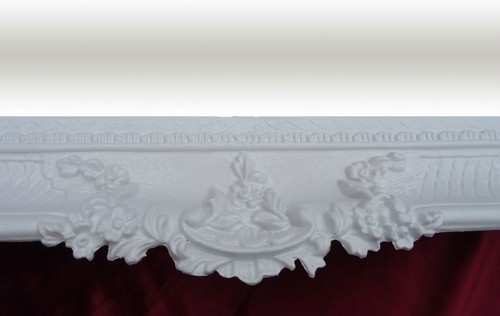 XXL WANDSPIEGEL SILBER 96x57 ANTIK BAROCK SHABBY CHIC FLURSPIEGEL SCHMINKSPIEGEL - Picture 70 of 160