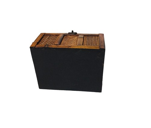 Bamboo Woven Rattan Wood Small Treasure Chest Trinket Jewels Box Container Brown - Picture 5 of 9