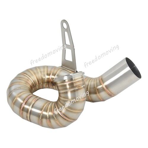 For Ducati 959 Panigale 2016-2019 Slip On Exhaust Mid Link Pipe Stainless Steel - Foto 7 di 7