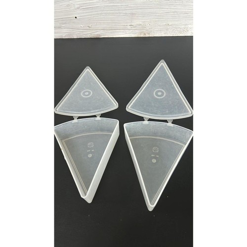 2 Vintage Admiration Slice Of Pie Container Hinged Lid #708 - Picture 3 of 3