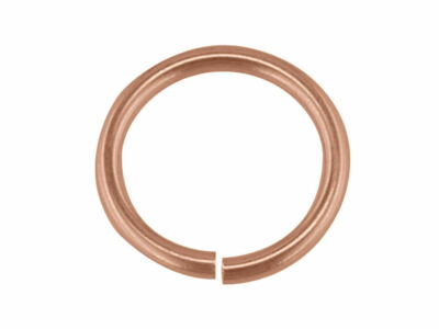 2x Rosé 9ct Gold 5mm Schwergewicht offener Sprungring Rotgold O Ring