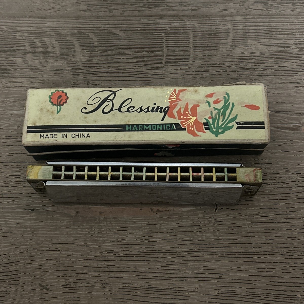 コレクション ENPHONICON harmonica VINTAGE BLESSING WOOD HARMONICA - ORIGINAL BOX - MULTI COLOR