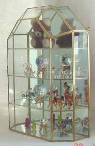 Custom Made Cathedral Top Gl Br Curio Cabinet Display Image Is Loading Custom Made Cathedral Top Gl Amp Br Curio
