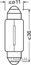 10x ams-OSRAM 6461 Glühlampe, Innenraumleuchte für BMW CHEVROLET CHRYSLER