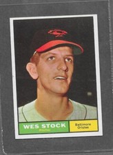 1961 Topps Baseball #26 Wes Stock EXMT *026A