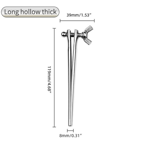 Dilatador de pene de metal ajustable enchufe estirador de uretra extensor masculino - Imagen 16 de 16