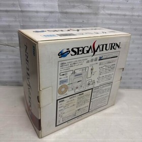 Sega Saturn Console System White HST-3220 with box good condition From JAPAN set