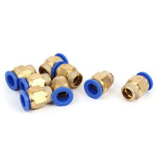8Pcs 12mm Tube 3/8BSP Male Thread Quick Connector Pneumatic Air Fittings