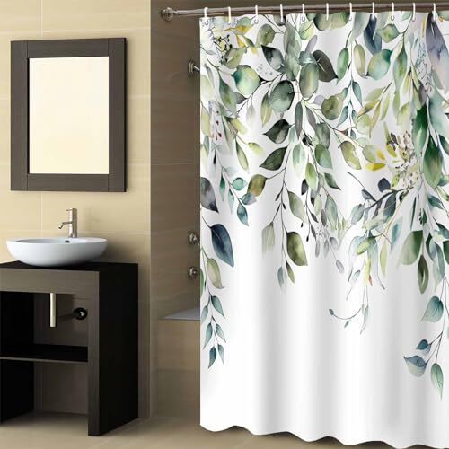 Waterproof Shower Curtain Sage Green 72"W x 72"L (Pack of 1) Botanicalezc99833 - Bild 5 von 7