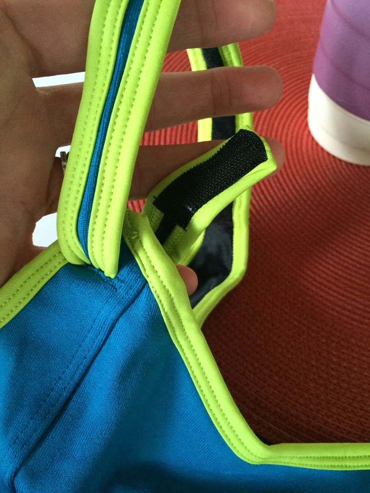 NWT RARE MOVING COMFORT blizzard FIONA 30B SPORTS BRA yoga TRAINING high impact - Image 3 of 4