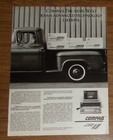 Seltene Werbung COMPAQ DESKPRO Personal Computer Pickup Truck 1985