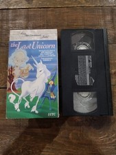 The Last Unicorn VHS 1994 Angela Lansbury Jeff Bridges Mia Farrow 90’s Anime 