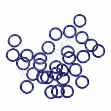 Blue Jump Rings 6mm - 50/100/200 Wholesale Findings For Jewelry Making F1272