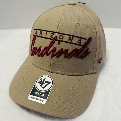 '47 Marca Arizona Cardinals Atwood Script MVP Gorra Ajustable Caqui Beige - Imagen 3 de 7