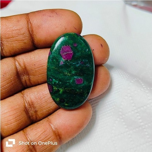 Natural Ruby fuschite gemstone Cabochon Loose For Jewelry Making 49 Ct. ME-10378 - Picture 1 of 5