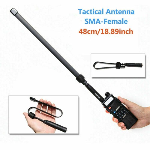 2PCS TACTICAL ANTENNA SMA-FEMALE DUAL BAND VHF UHF FOR BAOFENG F8HP UV-5R UV-82 - Picture 4 of 11