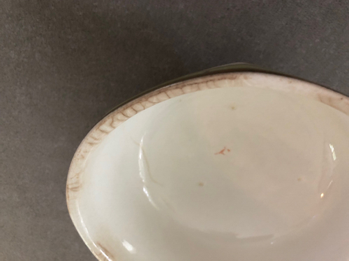 WH Grindley Excelsior England Pink Roses, Green Band Lidded Butter Dish, Insert - Picture 12 of 12