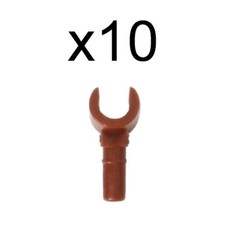 LEGO Minifigures Hands x 10 - Reddish Brown - New