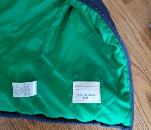 Lands' End Jacket Vest Full Zip Insulated Winter Girls/Boys Size M (10/12) - Picture 7 of 9