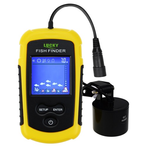 Wired Fish Finder Sonar 100M (328ft) with Clear LED Backlight for Night Fishing - Picture 1 of 12