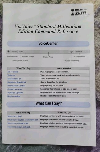 IBM ViaVoice for Windows 95/98/NT Millennium Edition. Box, Manuals, Inserts & CD - Picture 7 of 15