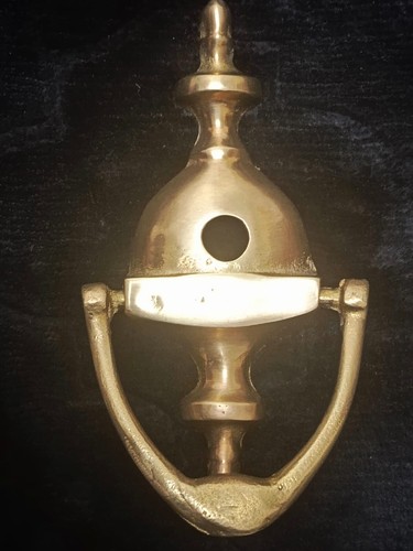 Vintage Solid Brass Door Knocker – Unique Antique-Style Entry Accent - Picture 4 of 7