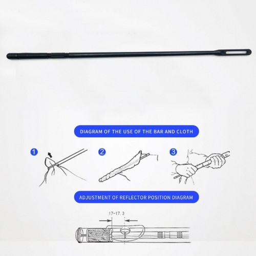Flute Cleaning Kit Cleaning Rod Cloth Cleaning Stick Piccolo Cleaning - Picture 2 of 9