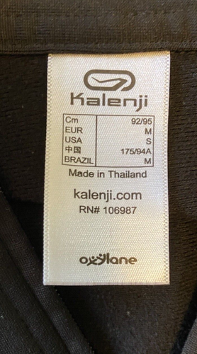 Kalenji Herren Jacke Größe Small 1/4 Reißverschluss Langarm hochgeschlossen Pullover schwarz Oberteil - Bild 3 von 11
