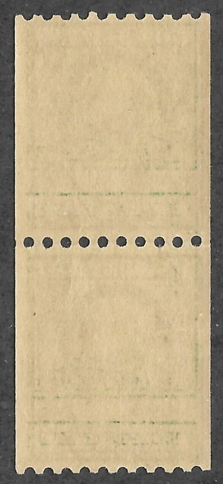 MNH Scott #448** Par de selos de bobina de linha de junta sobre tinta, cv $170 - Imagem 2 de 3