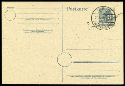 SBZ Handstempel Bezirk 3, 1948, P 23 I, Brief