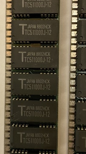 RAM Toshiba 30-Pin SIMM THM81000S-12 TC511000J-12 - Bild 2 von 3