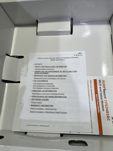 ARRIS SURFboard SVG2482AC DOCSIS 3.0 Cable Modem Mint - Picture 6 of 6