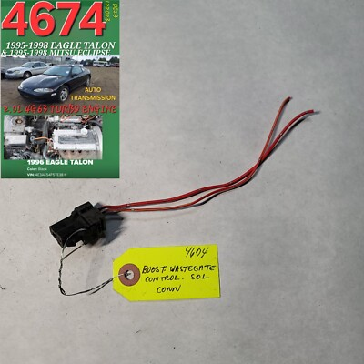 #ad #ad ⭐⭐OEM 1995 1998 EAGLE TALON BOOST PRESSURE CONTROL SOLENOID CONNECTOR⭐⭐ $52.22