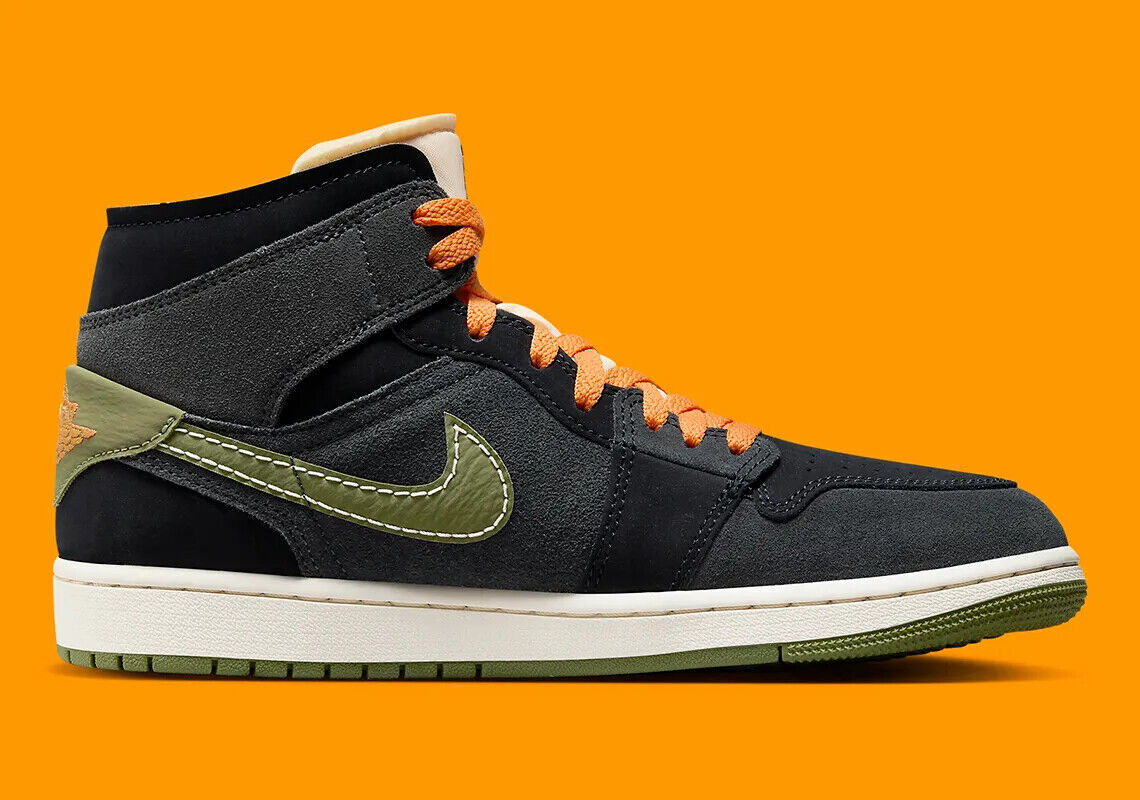 AIRJORDANXXXVFCPF イエロー/ブラック/グリーン29.0cm Size 10 - Air Jordan 1 SE Craft Mid Anthracite Light Olive