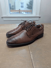 Clarks Collection Clarkslite Tie Slip On Dress Shoes men's size 9.5M tan combi