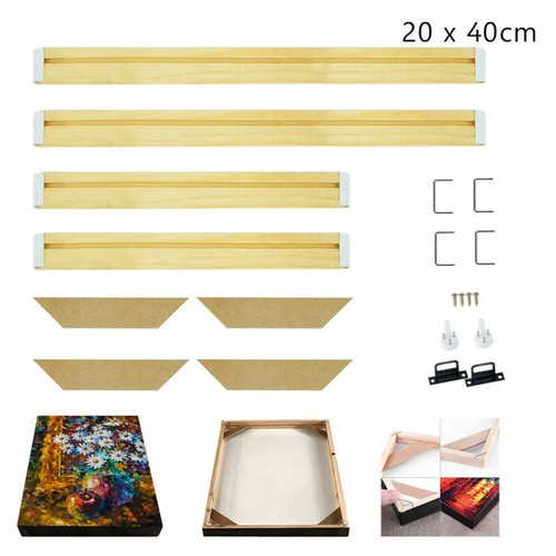 DIY Wooden Photo Frames Kit For Canvas Painting Art Stretcher Strip Gallery Wrap - Picture 13 of 36