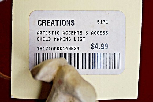 Creations Artistic Accent "Child Making List" Holiday Christmas Ornament NEW - Picture 10 of 11