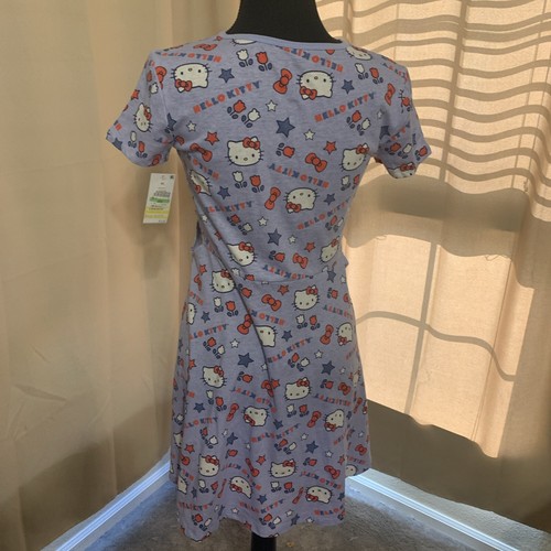 New Sanrio Hello Kitty Navy Blue Soft Dress Girls Cat Kitten Many Sizes - Picture 5 of 6